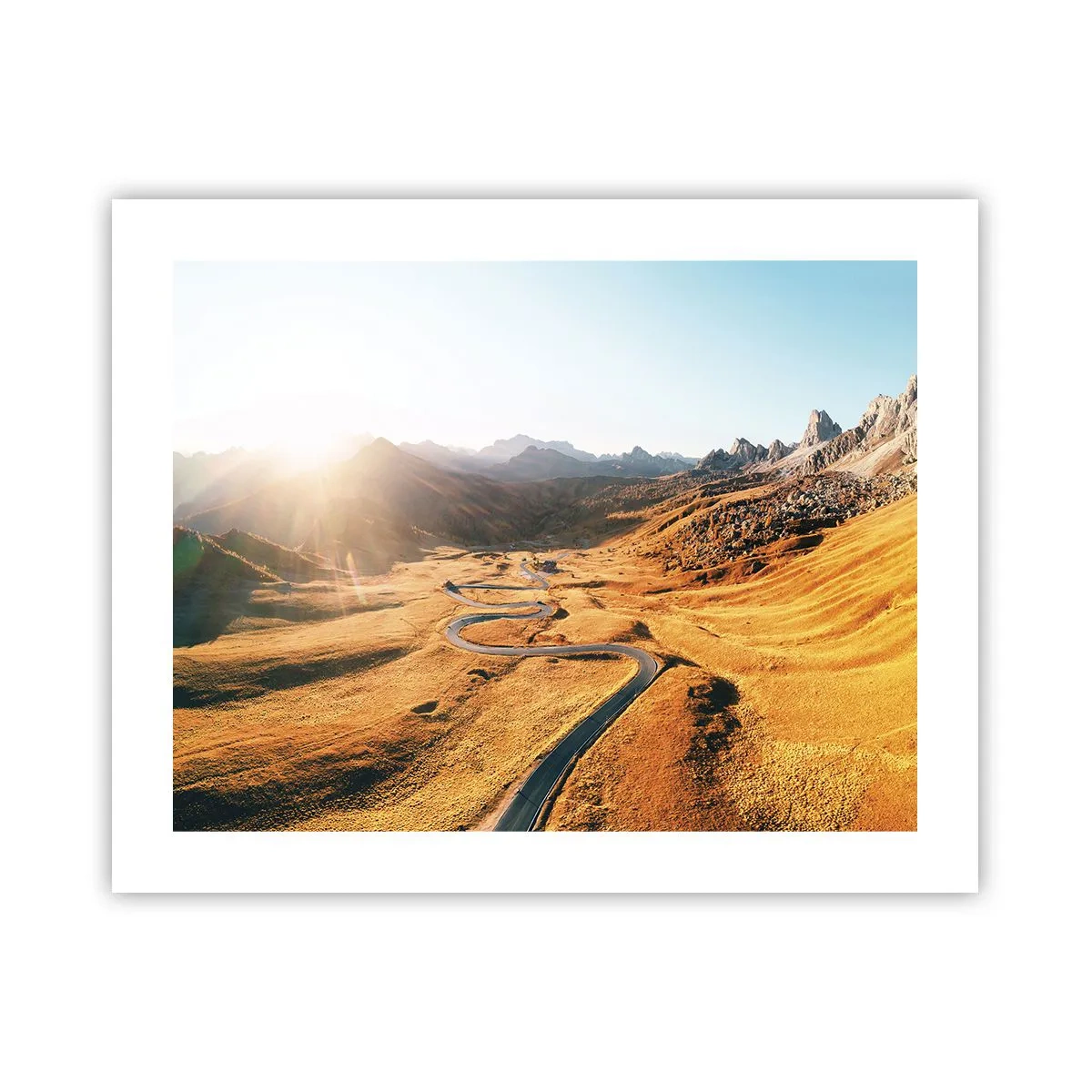 Poster - In einem goldenen Tal - 50x40 cm