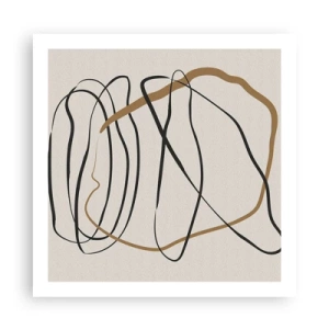 Poster - Komposition – Looptanz - 60x60 cm