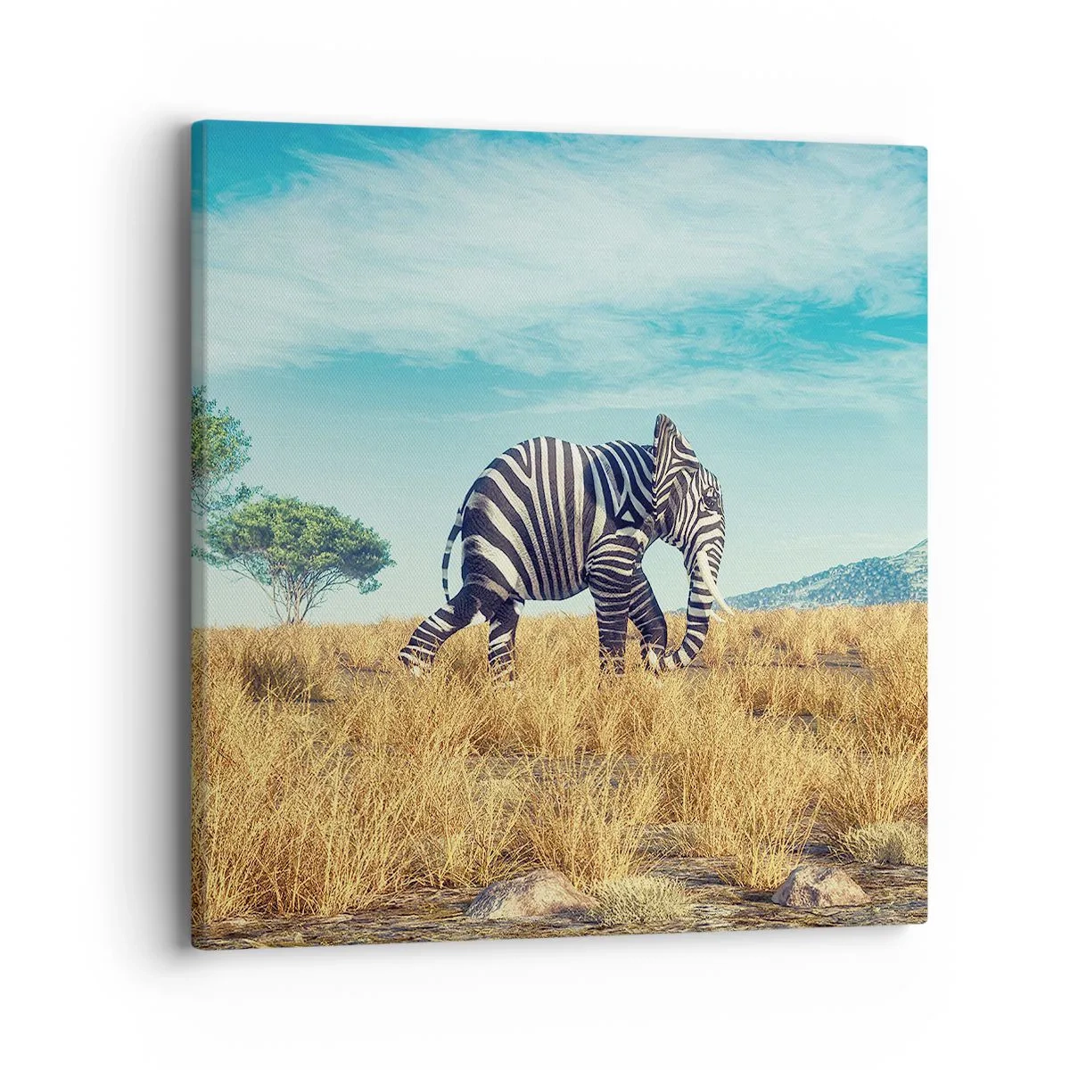 Bild auf Leinwand - Leinwandbild - Grau ist nicht mehr in Mode - 40x40 cm