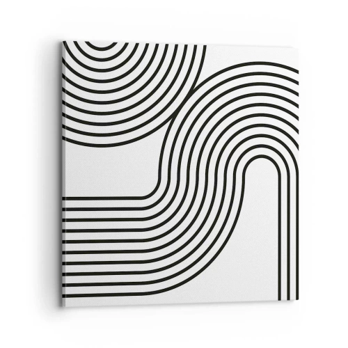 Bild auf Leinwand - Leinwandbild - An der Kurve - 70x70 cm