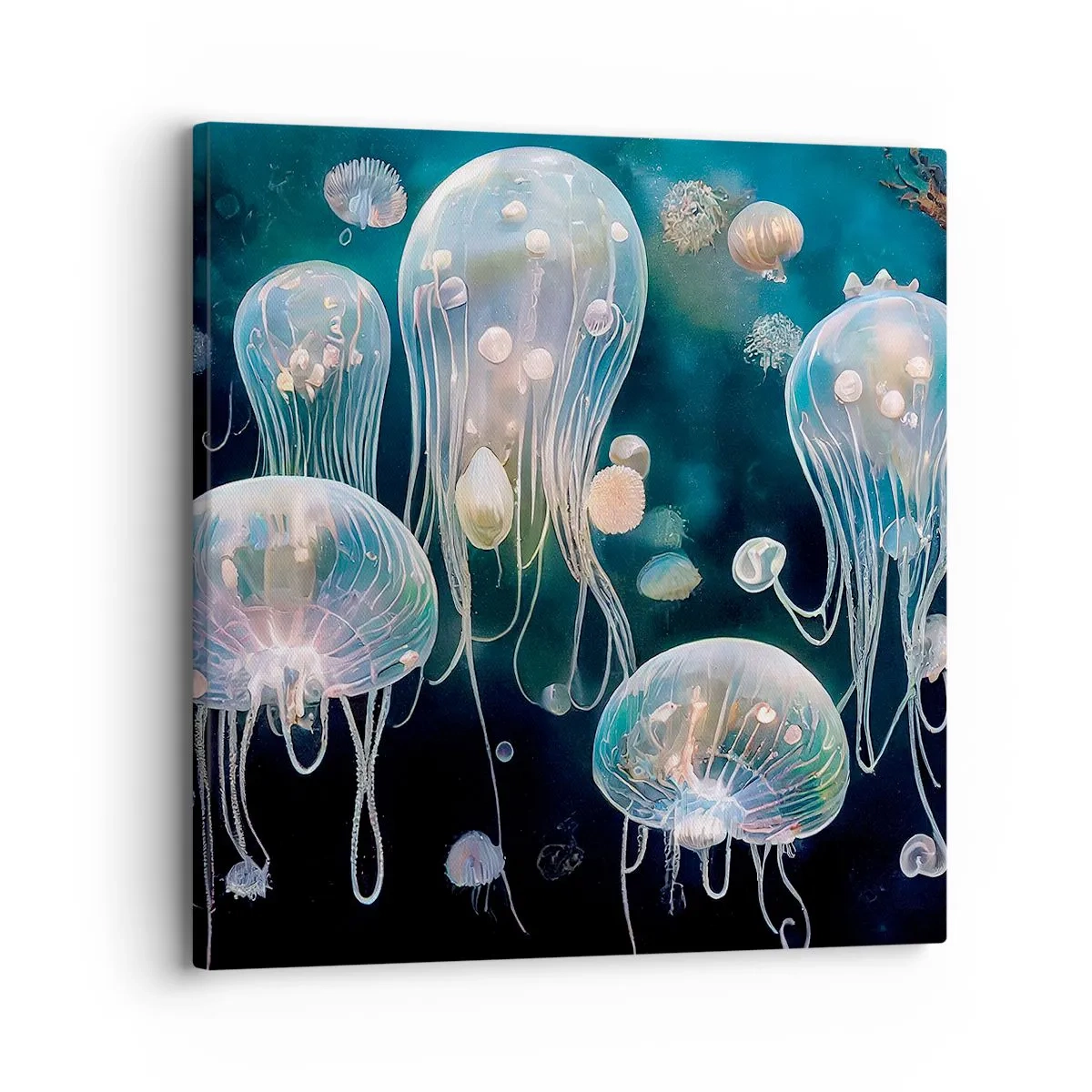 Bild auf Leinwand - Leinwandbild - Unterwasserball - 30x30 cm