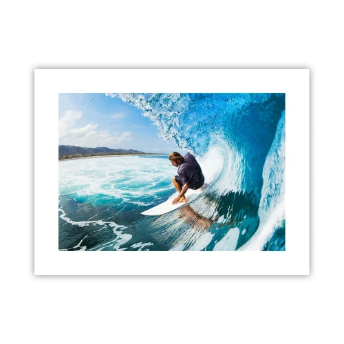 Poster - Tanzen mit den Wellen - 40x30 cm