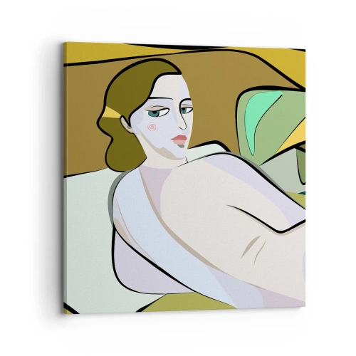 Bild auf Leinwand - Leinwandbild - Intimes Porträt - 70x70 cm