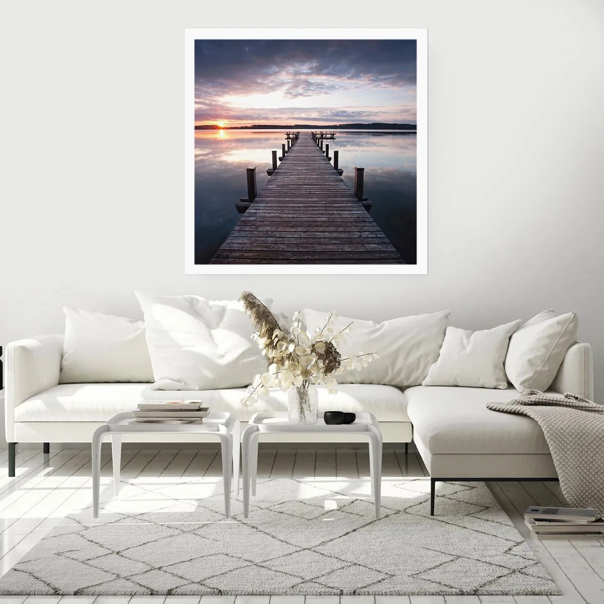 Poster - Eine stille Grenze zwischen Tag und Nacht - 50x50 cm