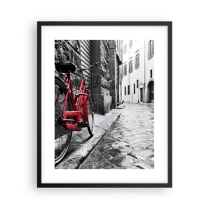 Poster in einem schwarzem Rahmen - Wahre Schönheit wird nicht alt - 40x50 cm