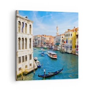 Bild auf Leinwand - Leinwandbild - Der einzigartige Verkehr der Welt - 50x50 cm