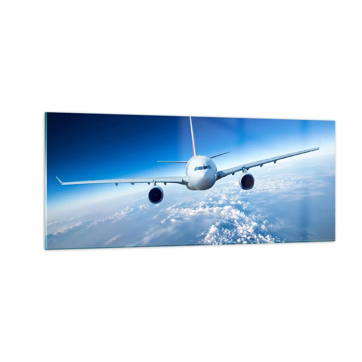 Glasbild - Bild auf glas - Ich fliege, weil ich es kann - 100x40 cm