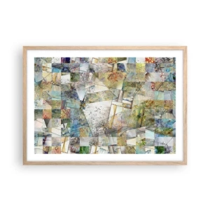 Poster in einem Rahmen aus heller Eiche - Geometrische Mischung - 70x50 cm