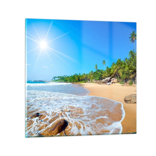 Glasbild - Bild auf glas - Ein exotischer Ort für dich - 50x50 cm