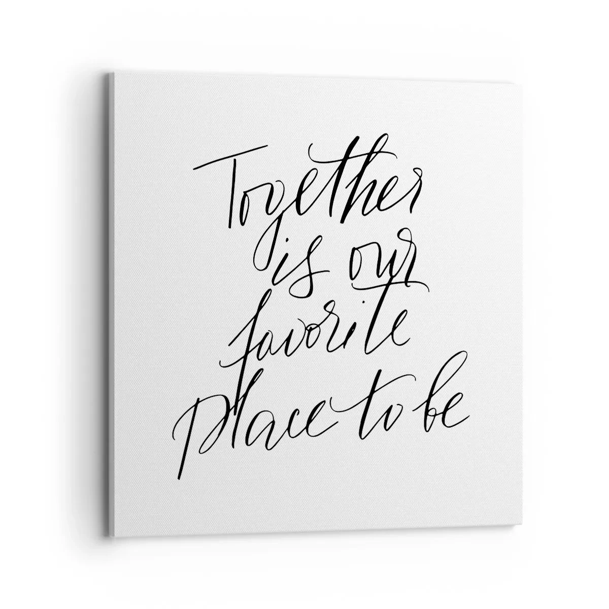 Bild auf Leinwand - Leinwandbild - Fühlst du das auch? - 70x70 cm