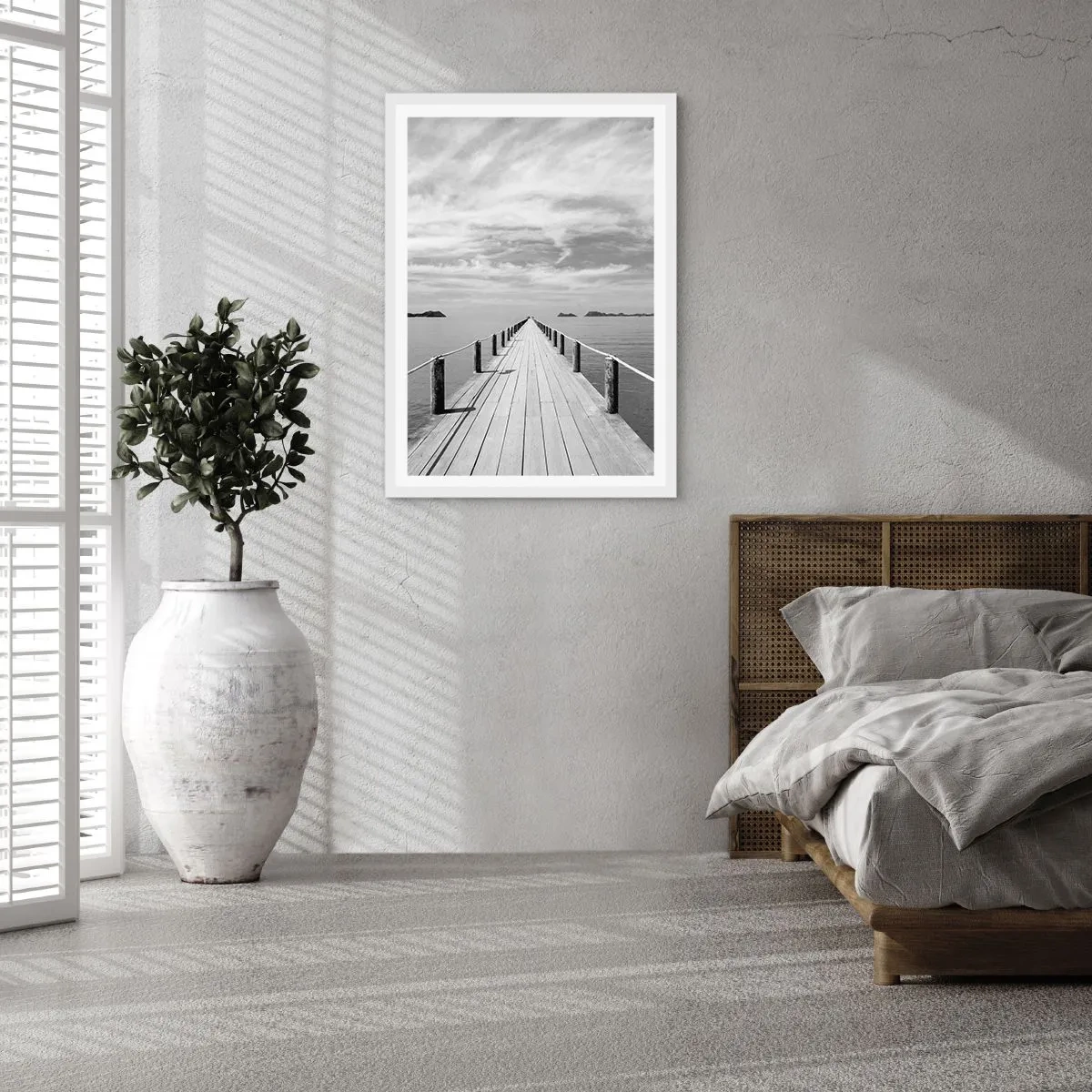 Poster in einem weißen Rahmen - Oder vielleicht eine Reise ... - 50x70 cm