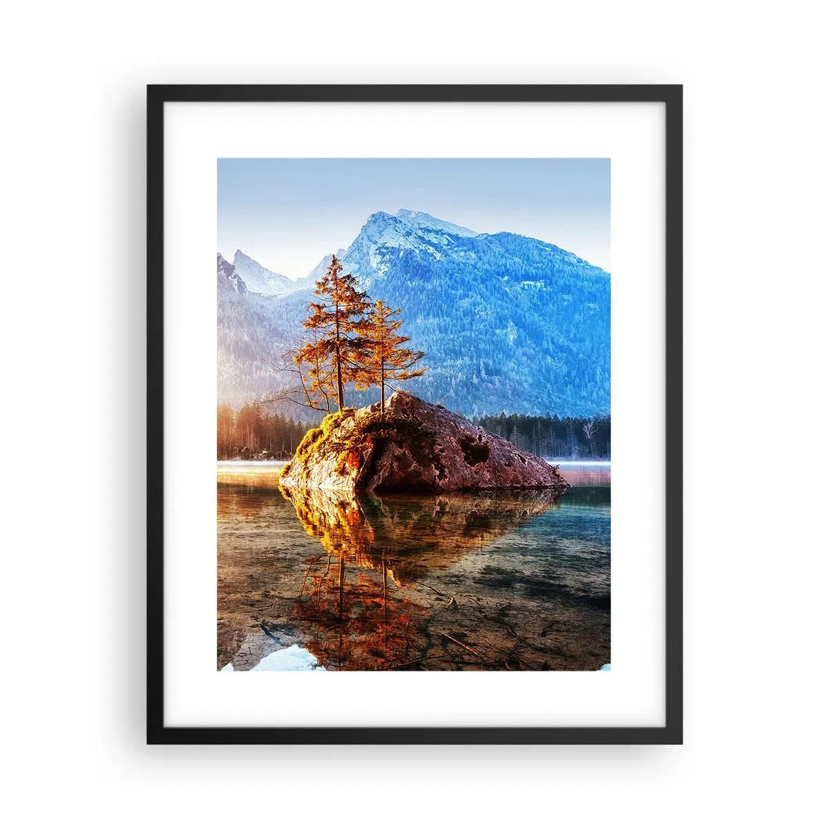 Poster in einem schwarzem Rahmen - Natur in neuem Licht - 40x50 cm