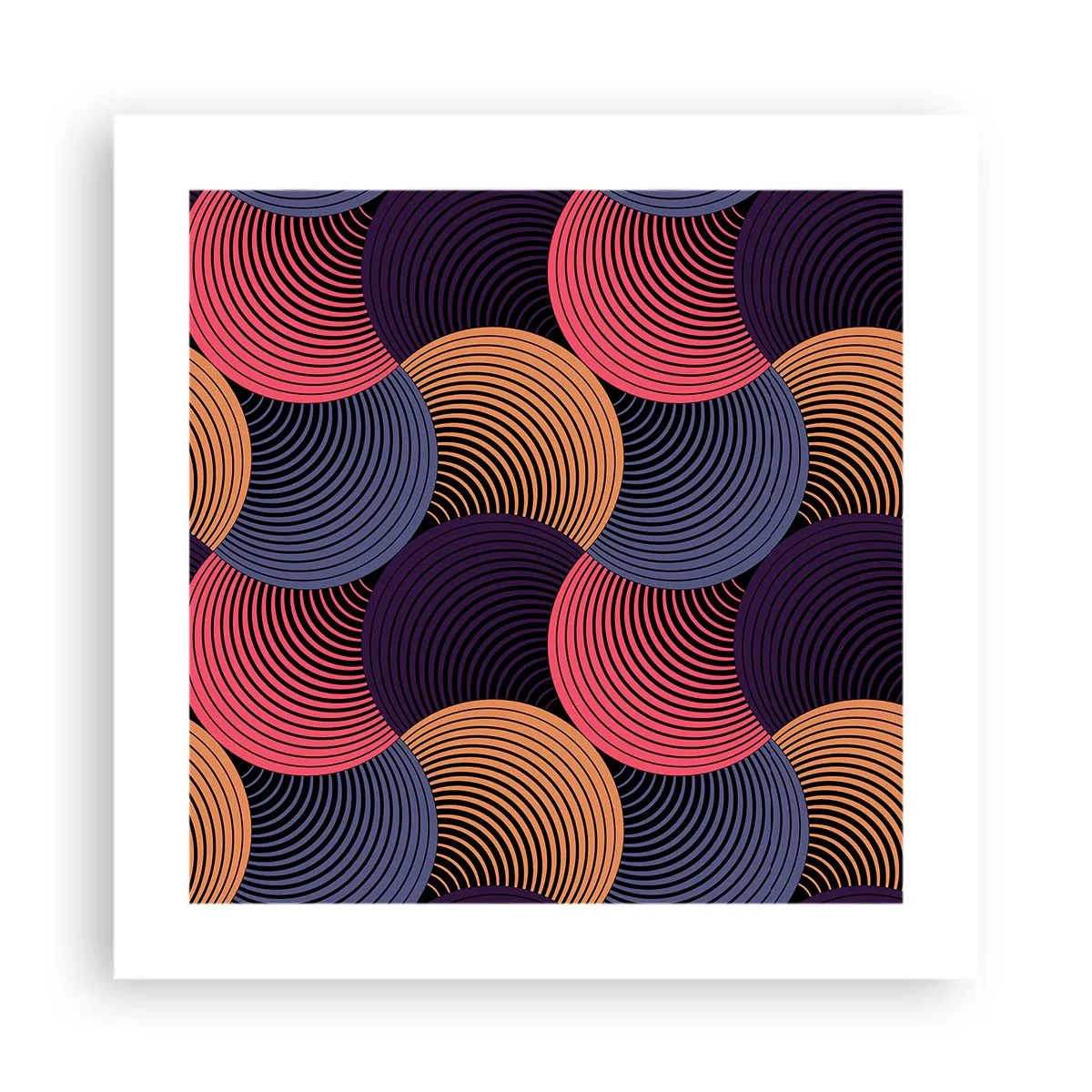 Poster - Im kreisenden Rhythmus - 40x40 cm