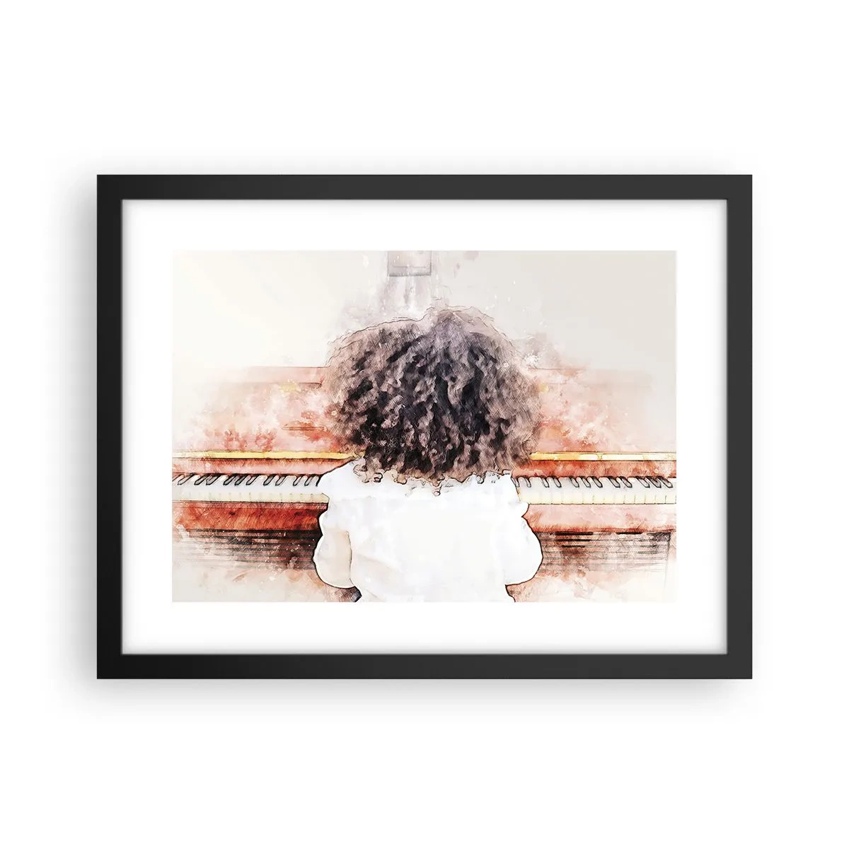 Poster in einem schwarzem Rahmen - In der neuen Welt - 40x30 cm