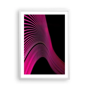 Poster in einem weißen Rahmen - Allee des Lichts - 50x70 cm