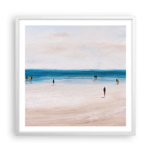 Poster in einem weißen Rahmen - Natürliches Bedürfnis - 60x60 cm