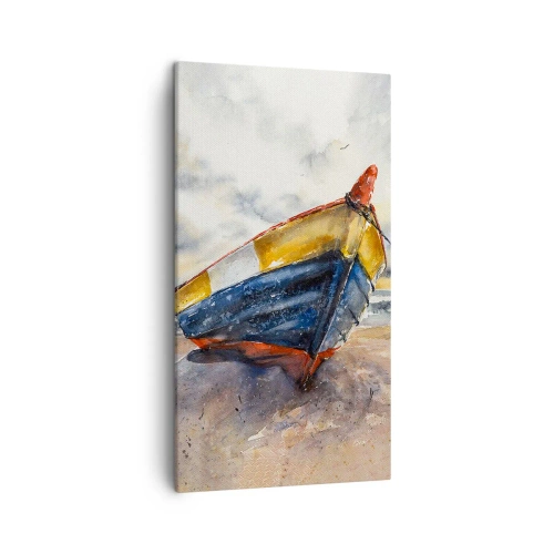 Bild auf Leinwand - Leinwandbild - Erholung am Ufer - 45x80 cm