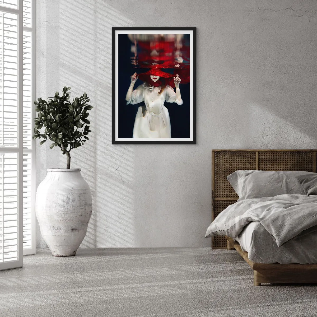 Poster in einem schwarzem Rahmen - Boshafte Göttin in der slawischen Mythologie - 40x50 cm