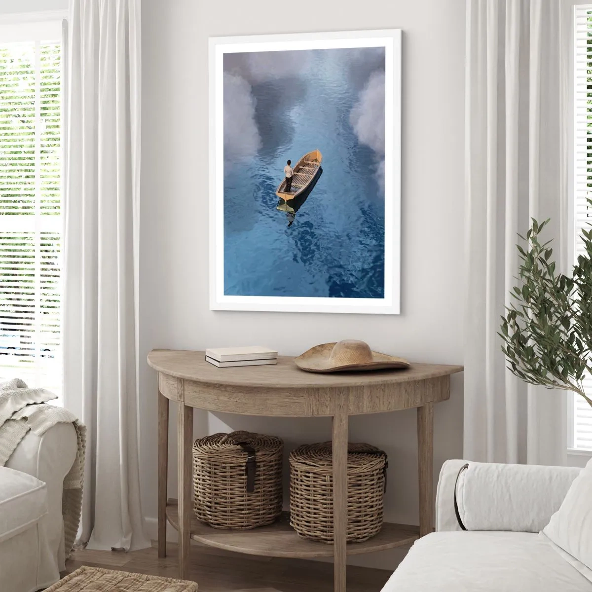 Poster in einem weißen Rahmen - Leben – Reise – unbekannt - 61x91 cm