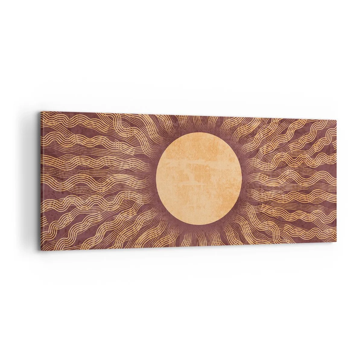 Bild auf Leinwand - Leinwandbild - Sonnensymbol - 100x40 cm