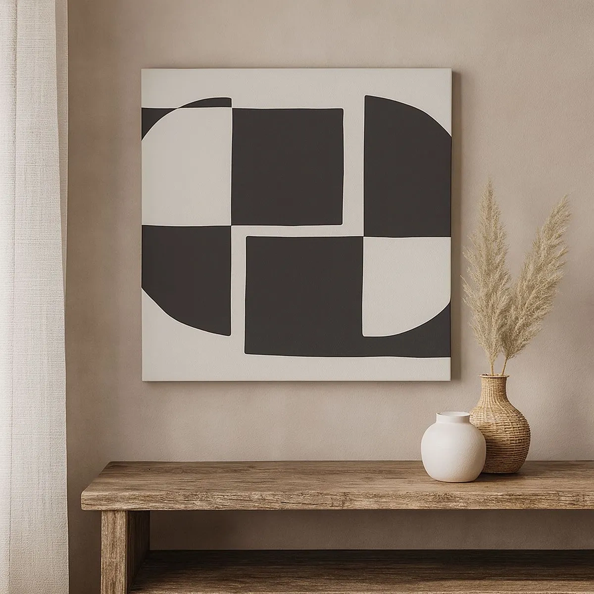 Bild auf Leinwand - Leinwandbild - Antithese - Synthese - 30x30 cm