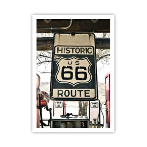 Poster - Amerikanische Retro-Reise - 70x100 cm