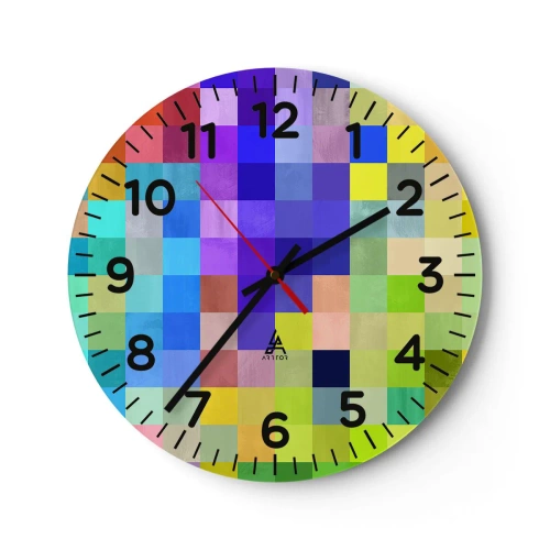 Wanduhr - Glasuhr - Alle anderen, alle gleich - 30x30 cm
