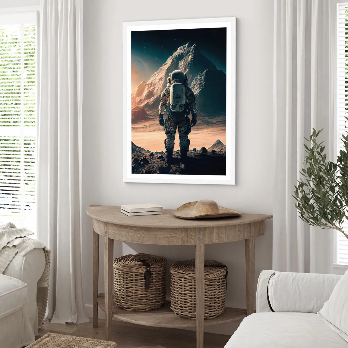 Poster in einem weißen Rahmen - Neue Herausforderung - 50x70 cm