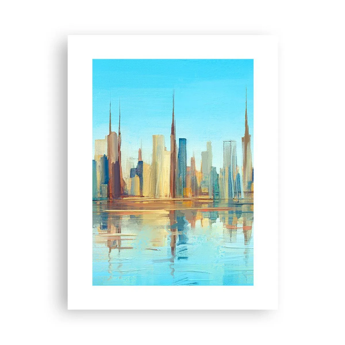 Poster - Sonnige Metropole - 30x40 cm