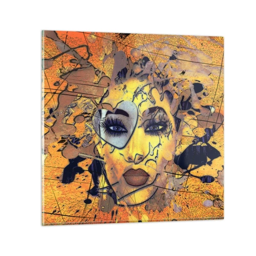 Glasbild - Bild auf glas - Sonnige Schönheit - 50x50 cm