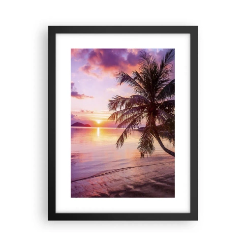 Poster in einem schwarzem Rahmen - Behaglichkeit bis zum Horizont - 30x40 cm