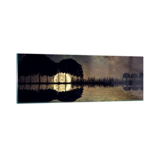 Glasbild - Bild auf glas - Nacht am Ende der Welt - 90x30 cm