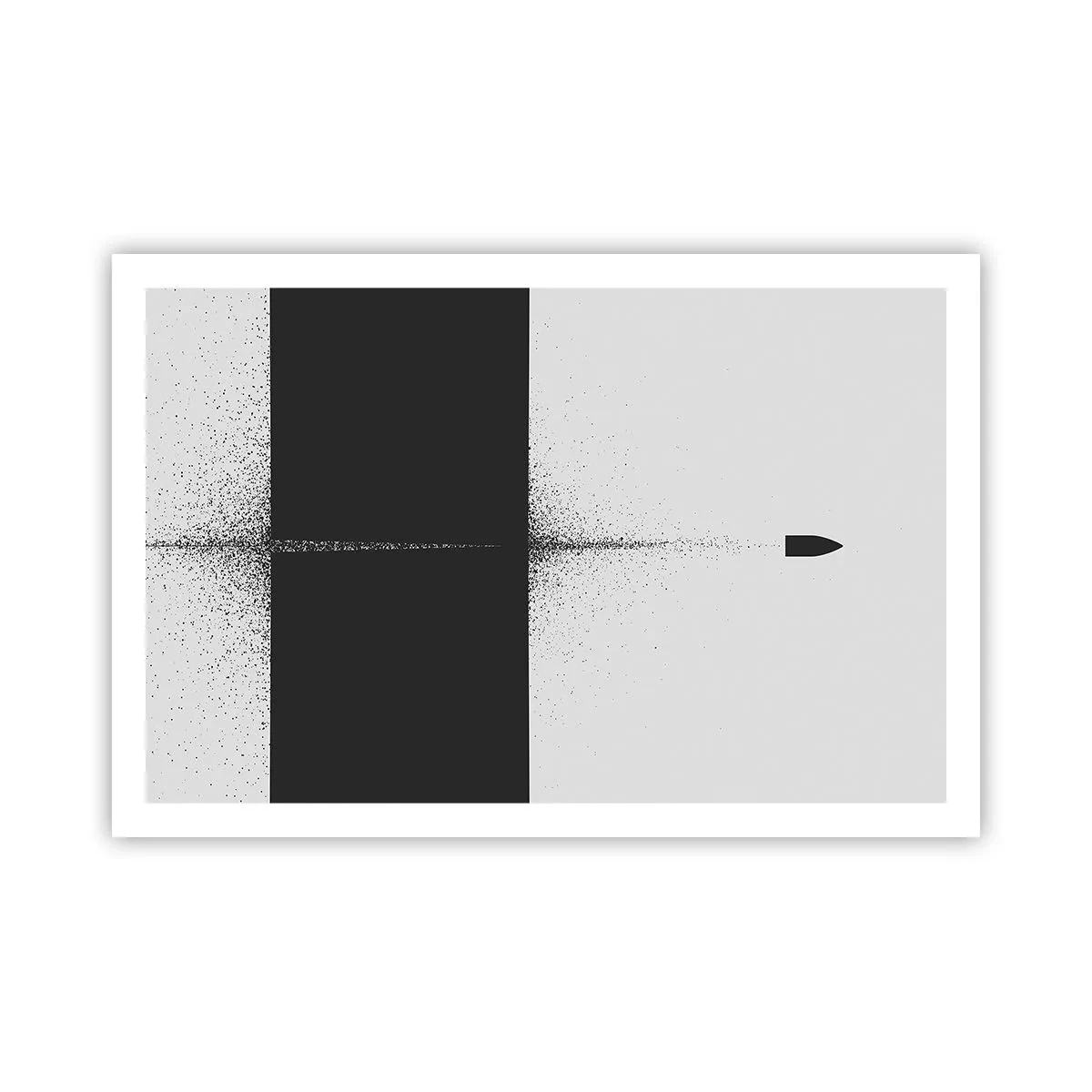Poster - Direkt zum Ziel - 91x61 cm