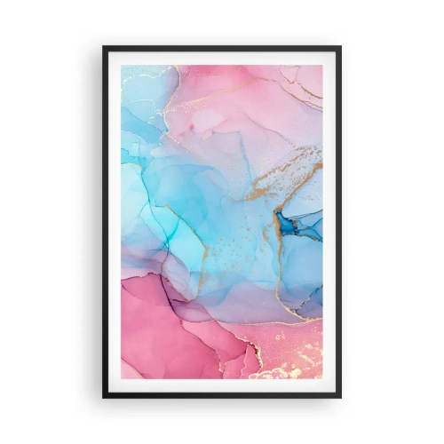 Poster in einem schwarzem Rahmen - Begegnung und Durchdringung - 61x91 cm