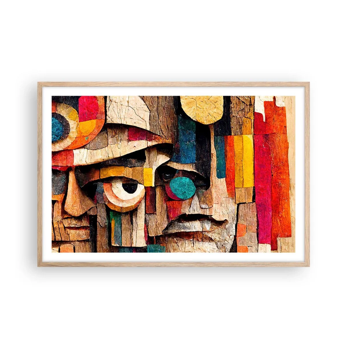 Poster in einem Rahmen aus heller Eiche - Ich sehe dich… - 91x61 cm