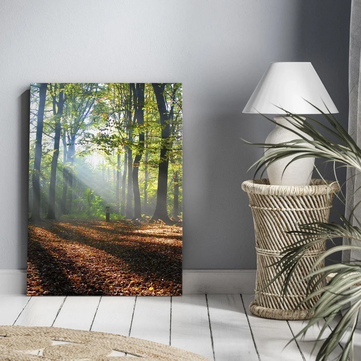 Bild auf Leinwand - Leinwandbild - Licht und Schatten - 45x80 cm