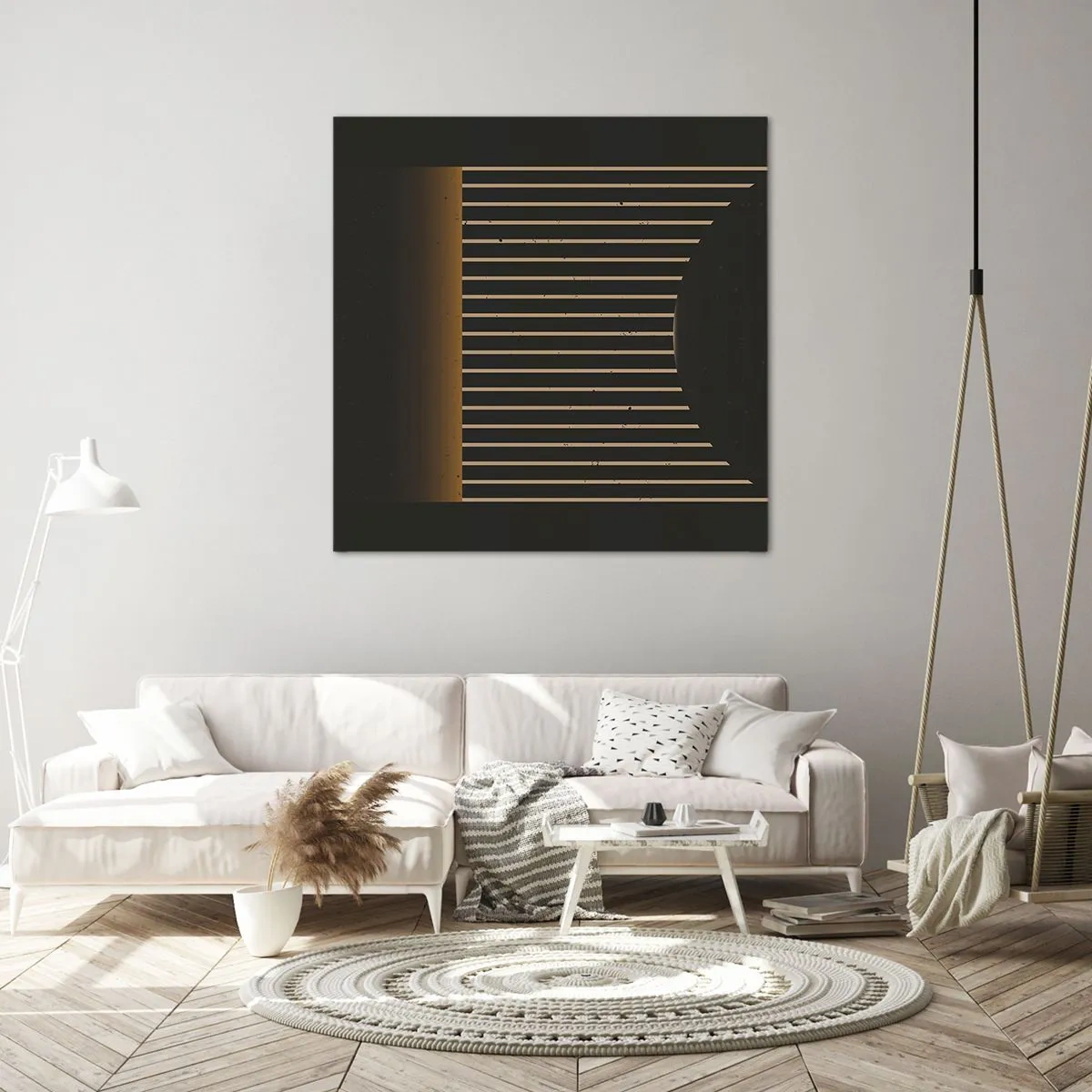 Bild auf Leinwand - Leinwandbild - Die Dunkelheit erkunden - 50x50 cm