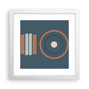 Poster in einem weißen Rahmen - Das Wesen der Dinge - 30x30 cm