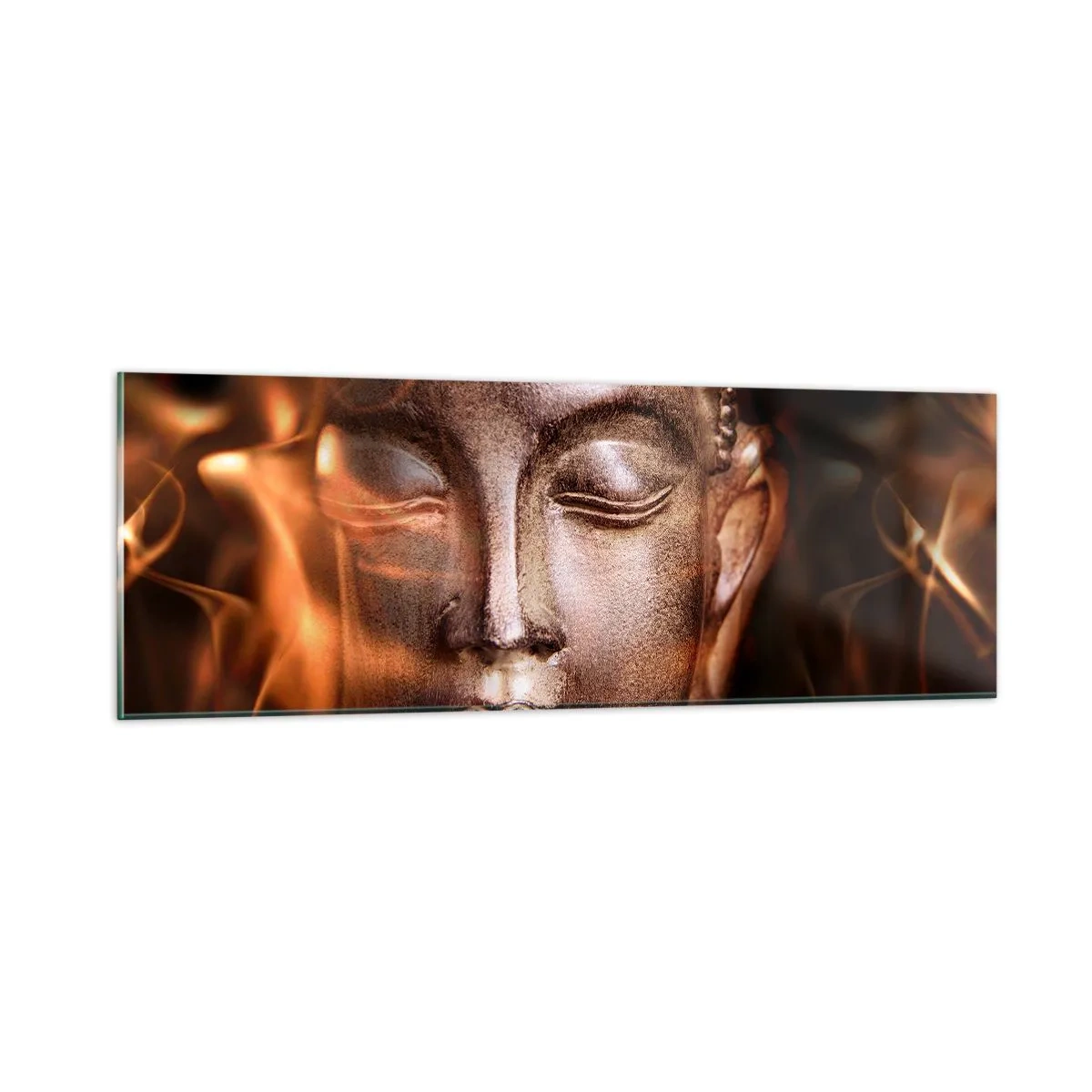 Glasbild - Bild auf glas - Es existiert nur hier und jetzt - 90x30 cm