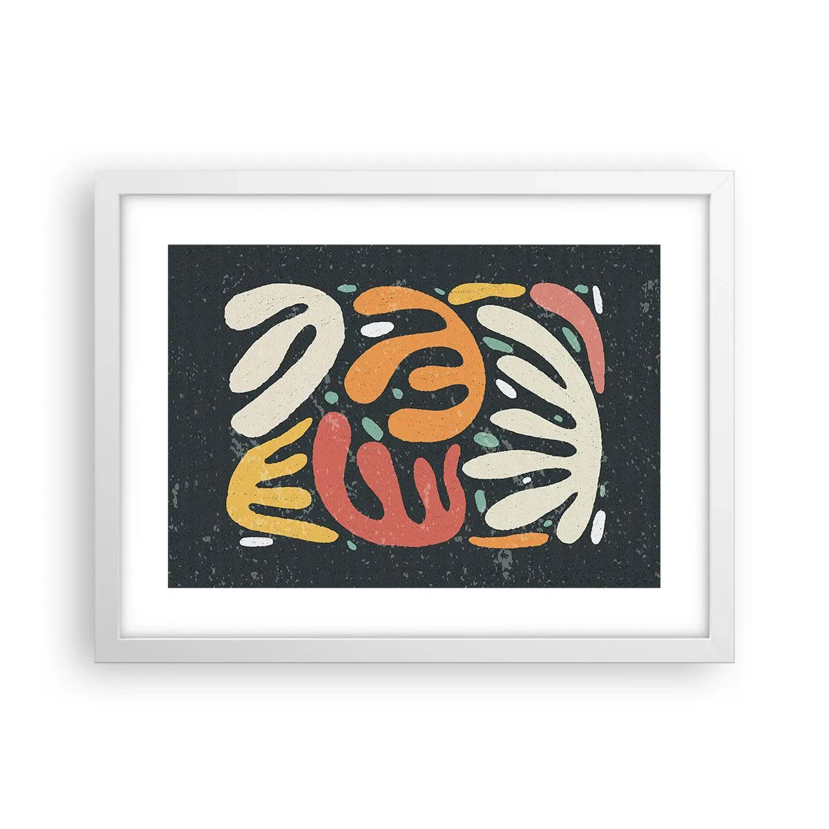 Poster in einem weißen Rahmen - Komposition – Ich erwische dich gleich - 40x30 cm