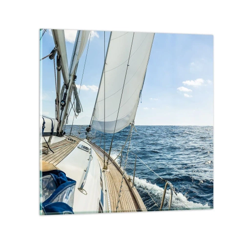 Glasbild - Bild auf glas - Ahoi, Abenteuer - 30x30 cm