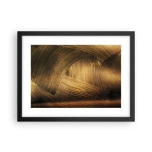 Poster in einem schwarzem Rahmen - In einem goldenen Labyrinth - 40x30 cm