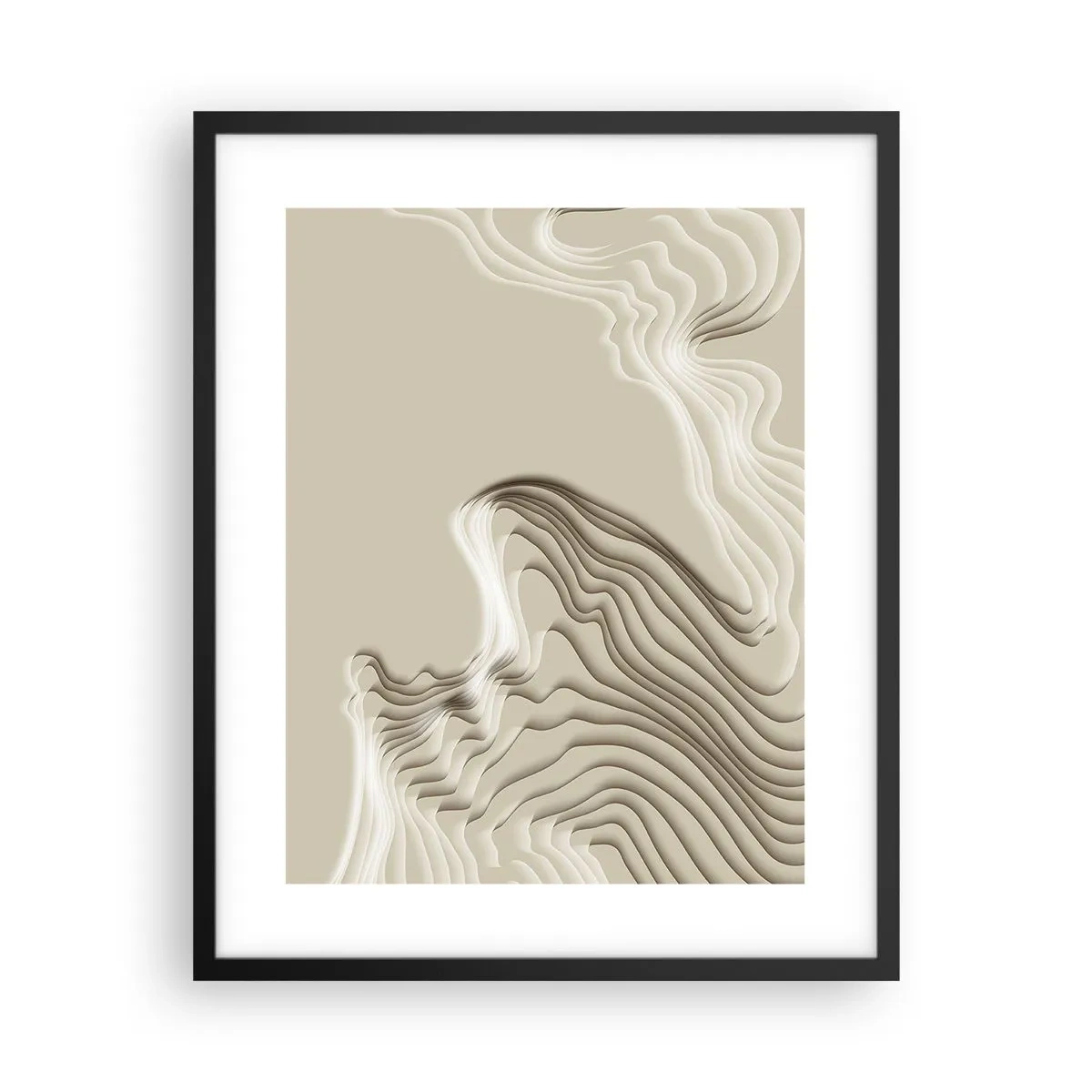 Poster in einem schwarzem Rahmen - Topographie der Kunst - 40x50 cm