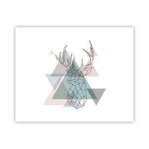 Poster - In einem geometrischen Wald - 50x40 cm