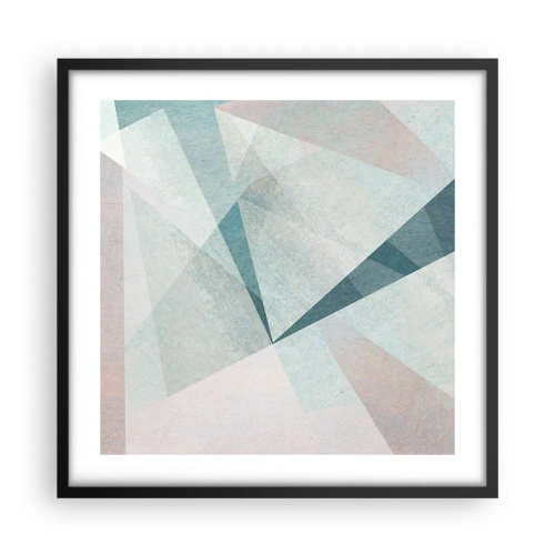 Poster in einem schwarzem Rahmen - Einfach aber dynamisch - 50x50 cm