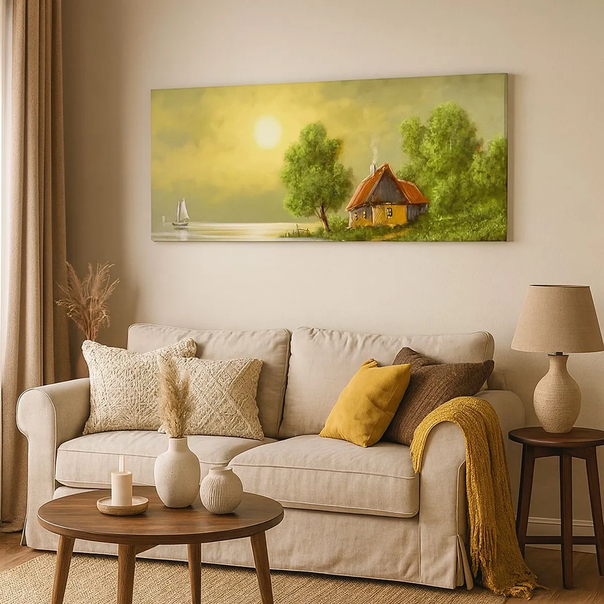 Bild auf Leinwand - Leinwandbild - Schön, wie ein Bild - 100x40 cm