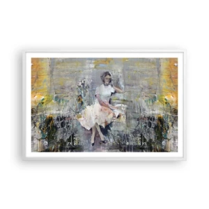 Poster in einem weißen Rahmen - Klassisch und modern - 91x61 cm