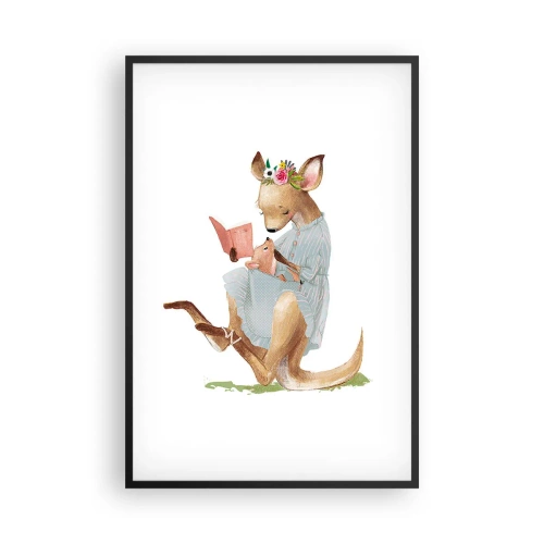 Poster in einem schwarzem Rahmen - Lies mir vor Mama - 61x91 cm