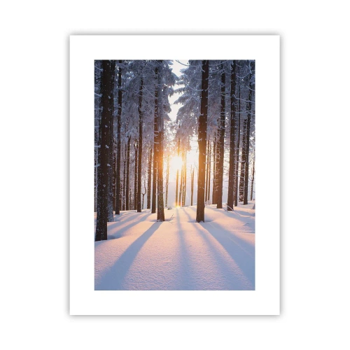 Poster - Ganz klar schwarz auf weiß - 30x40 cm