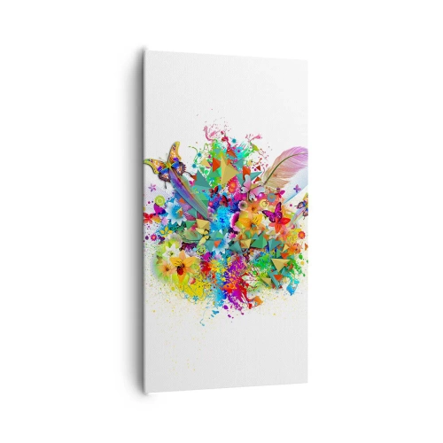 Bild auf Leinwand - Leinwandbild - Ein Strauß Freude - 65x120 cm